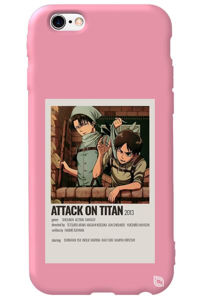 WANNA PROTECT iPhone 6 6S Pink Premium Velvet Inside Attack on Titan Levi Pat...