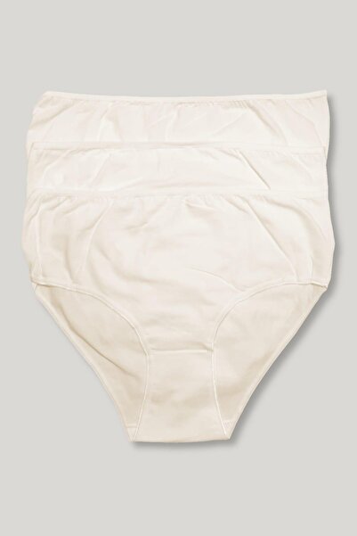 bejamonti Chiloți Bato de marime mari din bumbac, ecru, pachet de 3