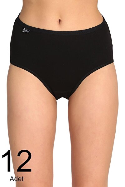 bejamonti Pachet de 12 chiloți bato din bumbac Lycra pentru femei