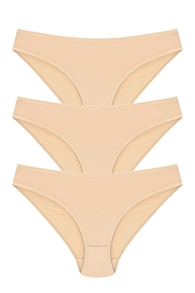 bejamonti 100% Bumbac Bikini Model Chiloți Pachet 3