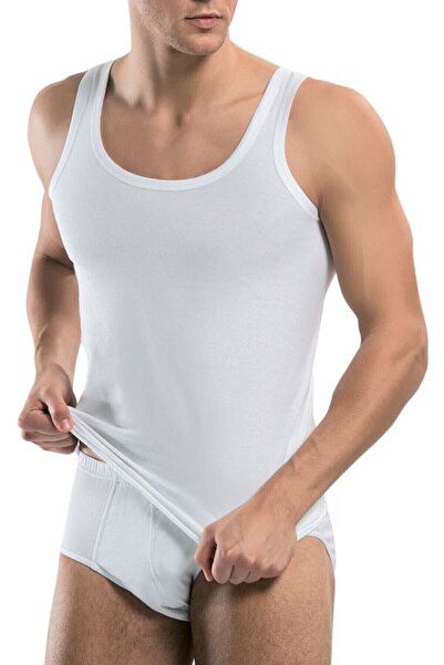 jilly jo Set de slip pentru atleti, din bumbac alb, pentru bărbați