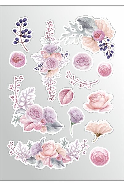 Sticker Adresim Rose Sticker Seti - Planner - Ajanda - Bullet Journal Için Uy...