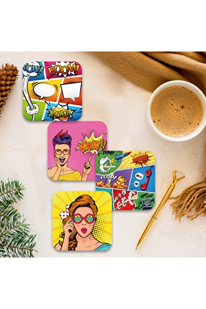 instababyrooms قاعدة أكواب القهوة الخشبية المطبوعة الرقمية من سلسلة Home موديل 014