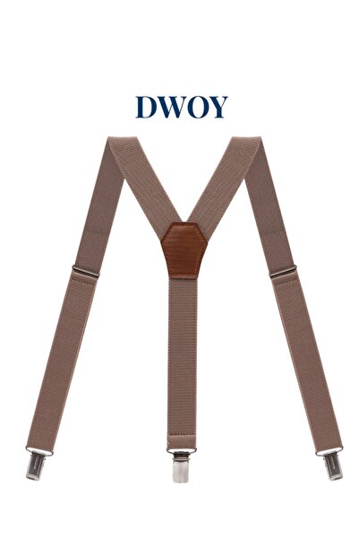 DWOY Sütlü Kahve Çocuk Pantolon Askısı