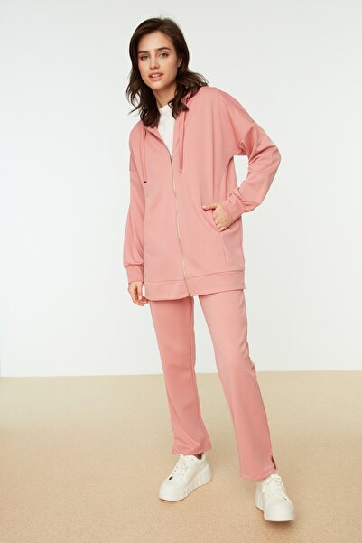 Trendyol Modest Sweatsuit Set - Pink - Regular