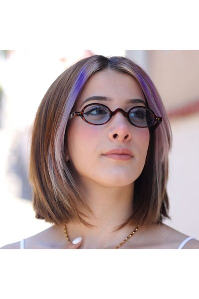 LOOKUP Unisex Minimal Vintage Retro Bone Sunglasses