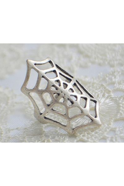 Köstebek Spider Web Adjustable Ring