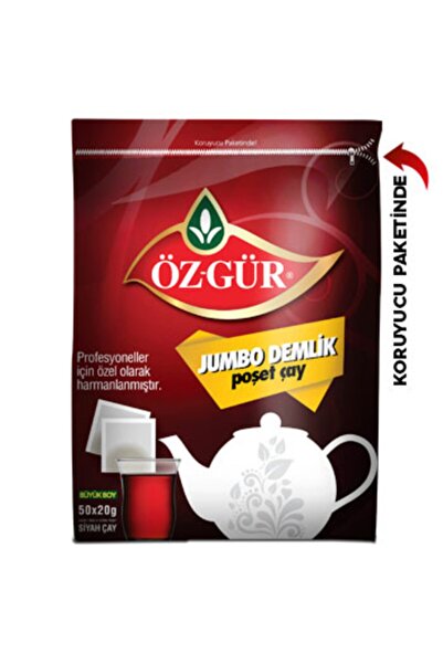 özgür çay Öz-gür Jumbo Demlik Poşet 50*20 Gr