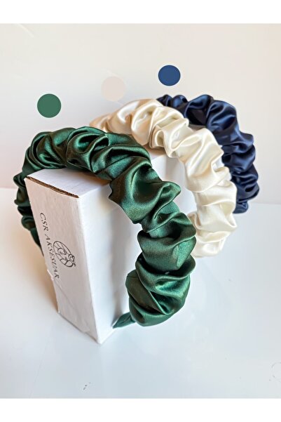 CSR AKSESUAR مجموعة من 3 تيجان من الساتان