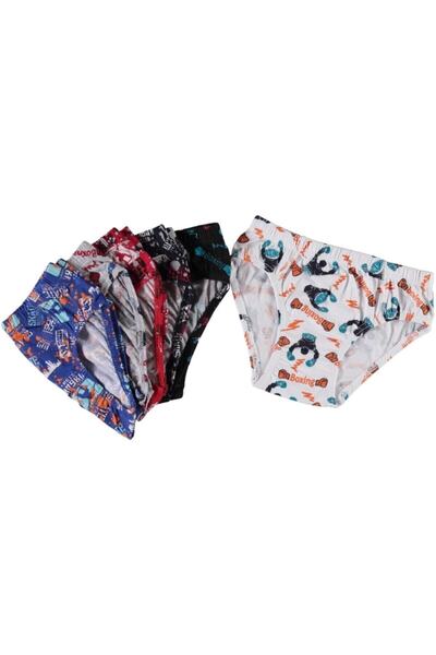 bejamonti Chiloți din bumbac cu modele colorate pentru băiat Bonbonetti 12 buc