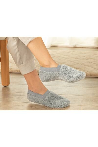 English Home New Soft Silvery Peluş Kadın Çorap 36-38 Gri
