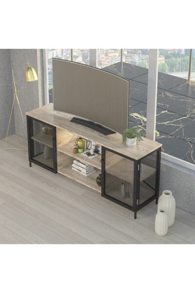 Retodesign Endüstriyel Tarz 140 cm  Tv Sehpası/1903