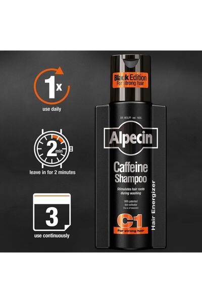 Assos Coffein Black Edition Kafein C1 Şampuan 250 Ml