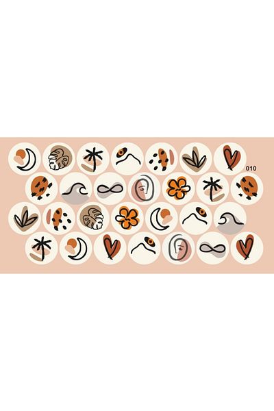 ENGINPRINT 4 Cm Round Sticker 28 Pieces Waterproof Waterproof