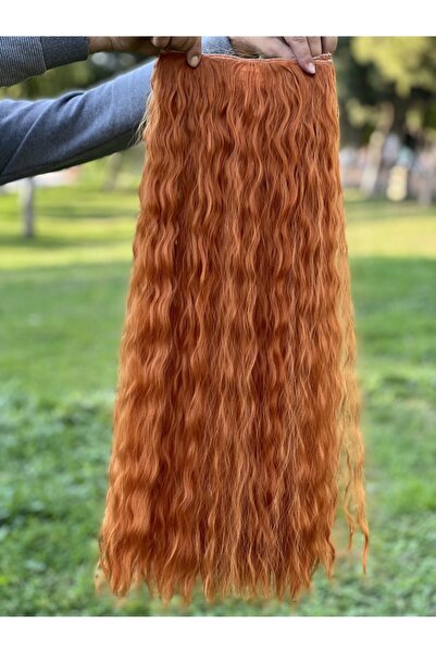 Fenomen Peruk Kıvırcık Yarımay 2 Yan Bakır Çıt Çıt