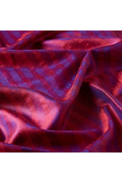 ipekevi Şal de mătase cu model de dungi burgundy