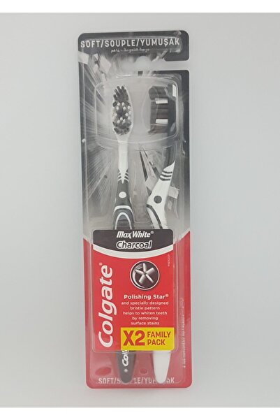 Colgate Maxwhite Charcoal 2li Yumuşak Diş Fırçası