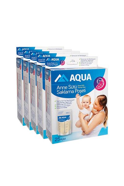 Aqua Breast Milk Storage Bag 100 Pieces