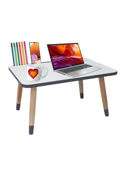 LİVA AHŞAP Laptop Tablet Bilgisyar Ve Kahvaltı Sehpası Çalışma Masası