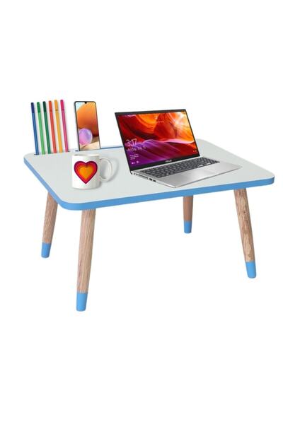 LİVA AHŞAP Laptop Tablet Bilgisyar Ve Kahvaltı Sehpası Çalışma Masası