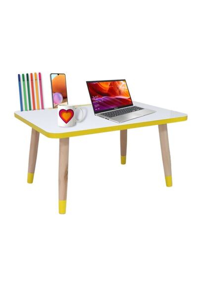 LİVA AHŞAP Laptop Tablet Bilgisyar Ve Kahvaltı Sehpası Çalışma Masası