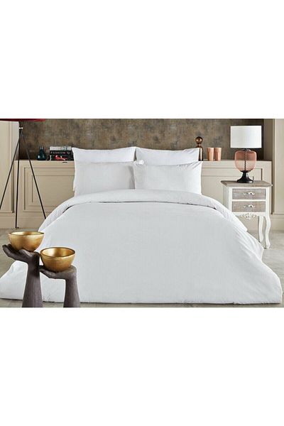 Doqu Home Σετ Παπλωματοθήκη Dreamlife Λευκό - Μονό
