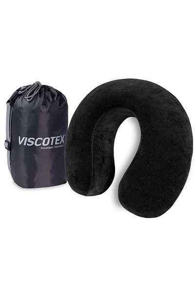 VİSCOTEX Visco Orthopedic Neck Pillow 32x30x10 Cm, Black