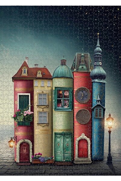 Nova Puzzle - 1500 Parça Fantastik Kitap Şehir Mini Puzzle