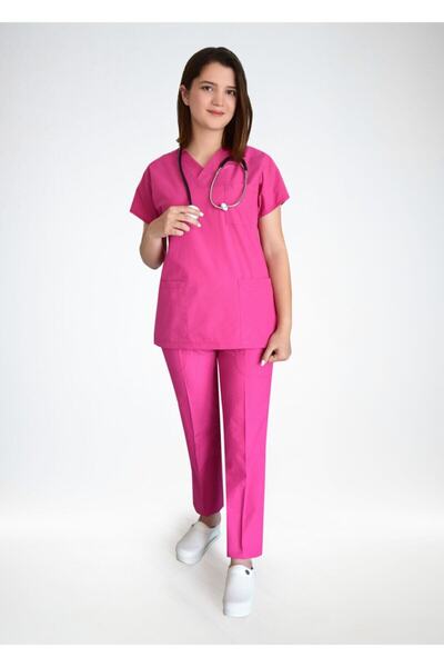 Nur Medikal Giyim Set de tricou unisex cu cireșe și terikoton