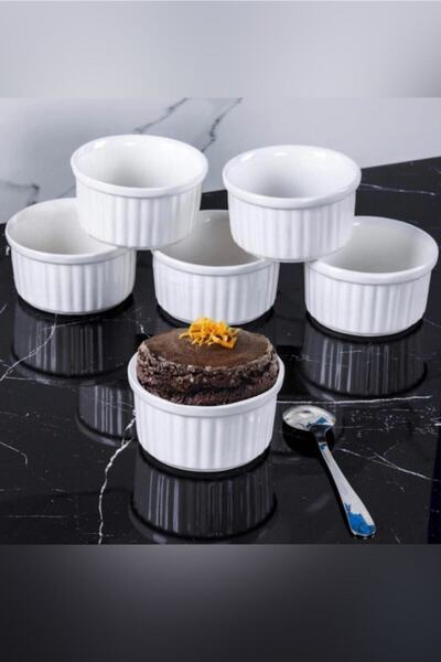Cooker 9 cm Porcelain Souffle Set - 6-Piece Child, Durable and Fashionable Souffle & Snack Bowl & Breakfast