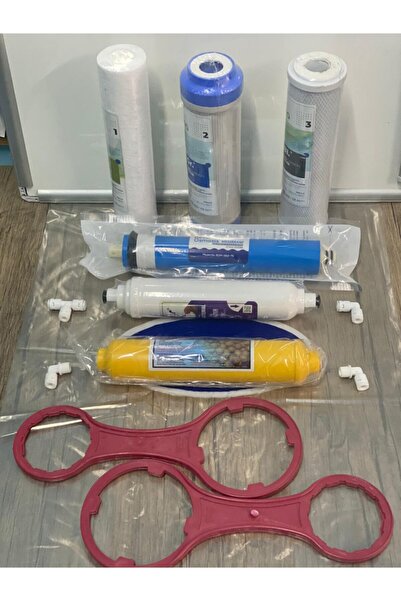 water turka Su Arıtma Açık Kasa 6 Lı Filtre Seti 2 Adet Açma Anahtarı Dahil