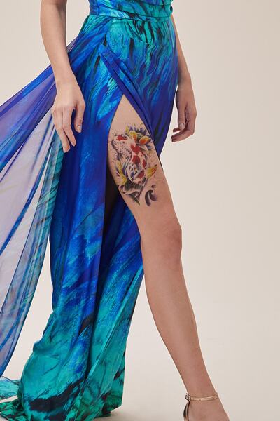 TAKIŞTIR Geçici Balık Dövme Tattoo