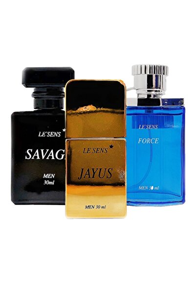 le sens Savage, Jayus Ve Force Erkek Parfümü 3lü Set 30ml+30ml+30ml