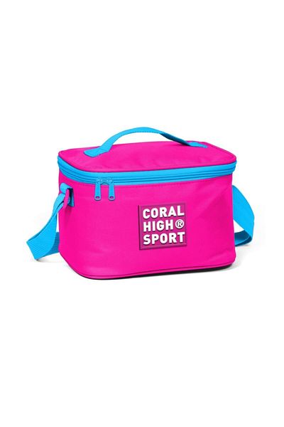 Coral High Sport Neon Pink Thermo Lunch Box New
