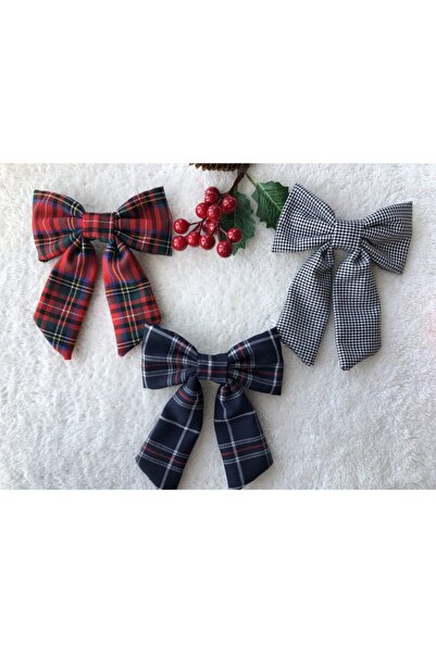 Juno Aksesuar Жіночий набір з 3 автоматичних шпильок з картатим візерунком