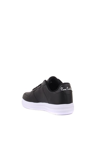 Pierre Cardin Pc-10148 Siyah / Beyaz Erkek Bağlı Iğne Baskılı Spor Ayakkabaı