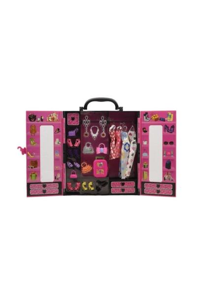 Kayyum Oyuncak Beauty Elit Gardrop Çanta 30 Parça Aksesuarlı