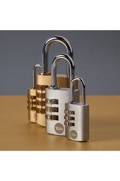 Yale 40 Mm Combination Brass Padlock