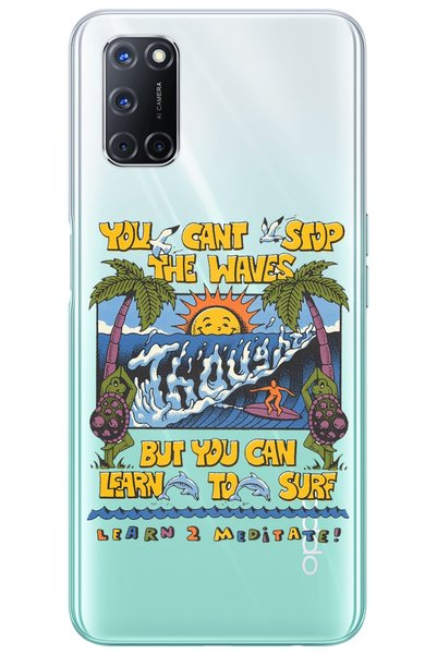 WANNA PROTECT Oppo A72 Waves Pattern Patterned Transparent Silicone Phone Case