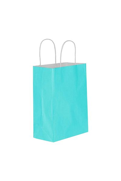 Kraft Blue Bag 25x12x31 (100 Pieces) (Paper Bag)