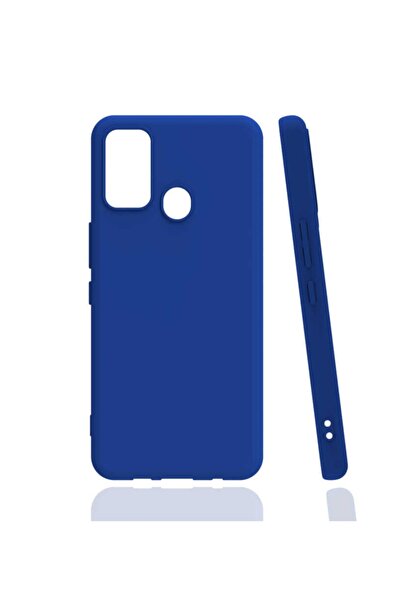 TECNO Spark 7t Uyumlu Kılıf Esnek Koruyucu Silikon Kapak Mavi