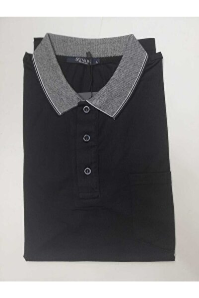 SÜVARİ Özel Desenli Seri Polo Yaka Cepli Rahat Kalıp Tshirt
