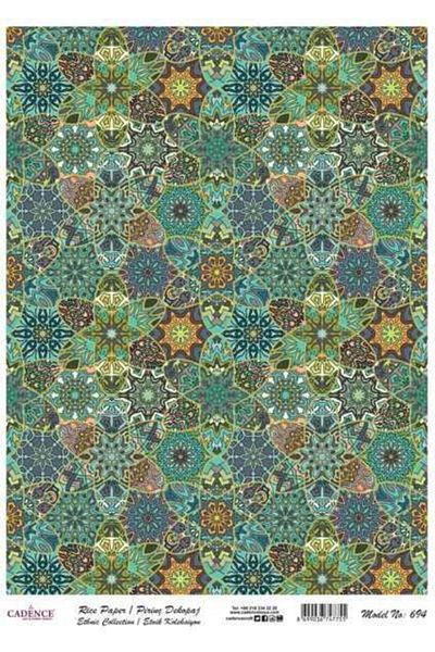 Cadence Brass Decopage Paper Ethnic Collection Model 694