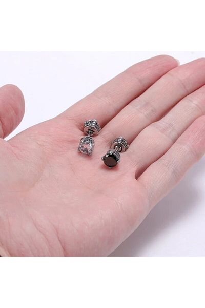 northstarshop Single Black Zircon Stone Vintage