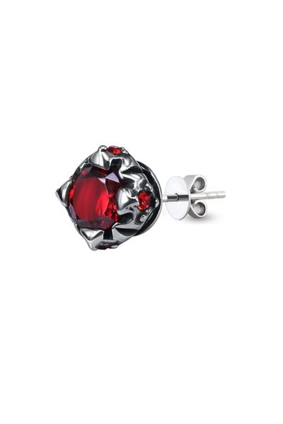 The minimalistic NOA stud earrings in red & black | Dress To Finesse