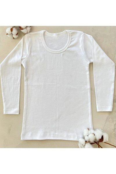 X BAMBOO Boy's White Cotton Long Sleeve Badi 2 Pack