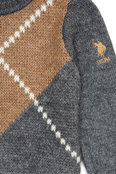 U.S. Polo Assn. Gri Erkek Çocuk Kazak