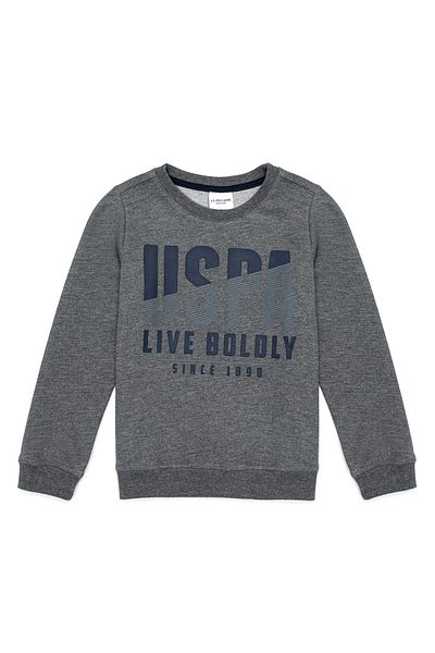 U.S. Polo Assn. Gray Boy's Sweatshirt