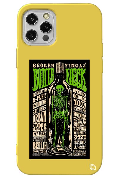 WANNA PROTECT iPhone 12 Pro Max Yellow Color Premium Velvet Inside Bottle Pat...