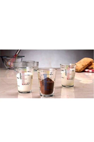 Paşabahçe Arda Türkmen 3'lü Ölçü Bardağı Seti Dop7688160igo